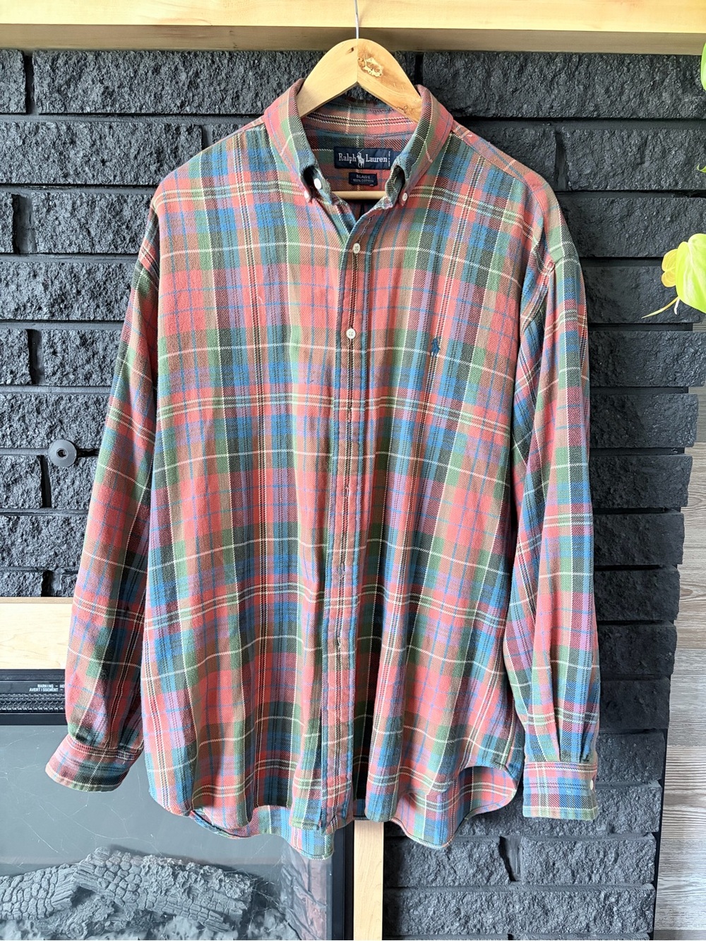 Vintage Ralph Lauren Blaire 100% cotton flannel